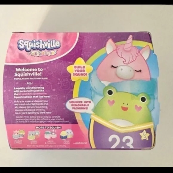 Squishville PHILIPPE FROG and ELIZABETH UNICORN Set - Picture 2 of 3